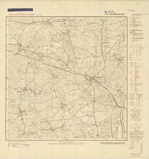 1821 (alte Nr.: 491) Nordhastedt, Topographische Karte 1:25000 (4-cm - Karte)
