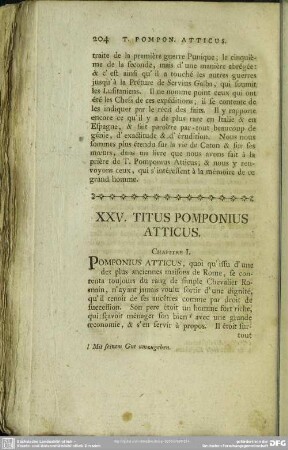 XXV. Titus Pomponius Atticus