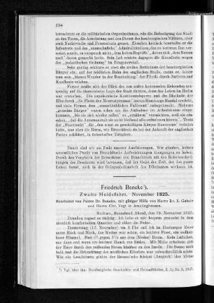 Friedrich Beneke. Zweite Heidefahrt. November 1825.