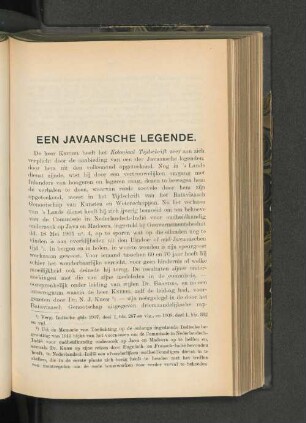 Een Javaansche Legende
