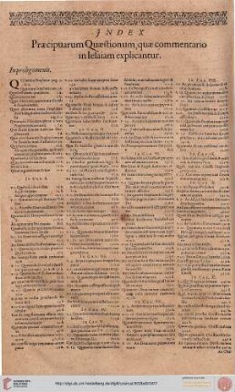 Index Quaestionum