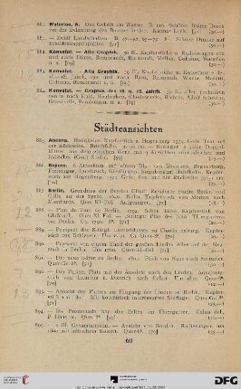 Städteansichten (Nr. 885-963)