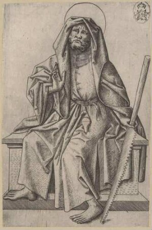 Der heilige Judas Thaddäus (aus der Folge: Die zwölf Apostel sitzend)