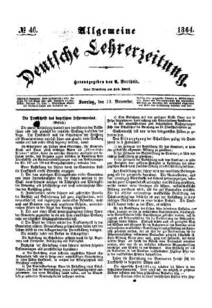 Die Denkschrift des bayrischen Lehrervereins