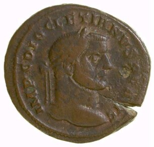 Münze, Follis, 296 - 297