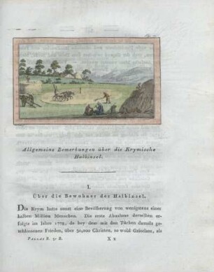 I. Über die Bewohner der Halbinsel