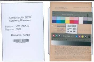 Entnazifizierung Aenne Bernards , geb. 08.12.1904 (Kauffrau)