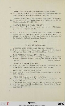 19. Und 20. Jahrhundert (Nr. 259-675)