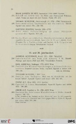 19. Und 20. Jahrhundert (Nr. 259-675)