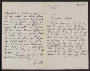 Schreiben an Hermann Muthesius (Brief)