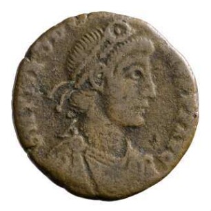 Münze, Aes 2, 9. August 378 - 25. August 383 n. Chr.