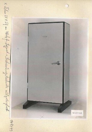 Einlagerungstelegrafie, Frontseite geschlossen, Foto 1954