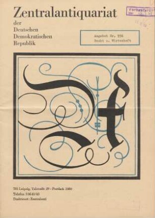 Nr. 956: Recht u. Wirtschaft