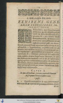 Libellus prior.