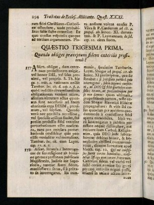 294-295, Quaestio Trigesima Prima.