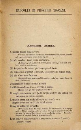 Raccolta di proverbi toscani