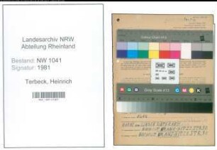 Entnazifizierung Heinrich Terbeck , geb. 06.11.1903 (Arbeiter)