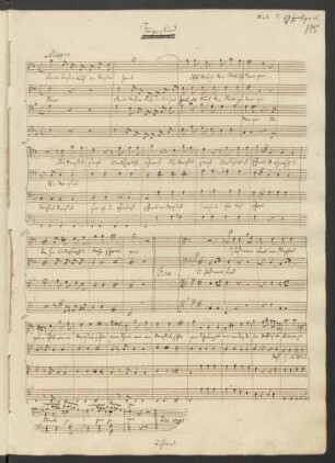 Jägerlied; Coro maschile; F-Dur; MWV G 3
