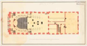 Königliches Schauspielhaus, Potsdam: Grundriss 1. Rang Logen, 2. Etage