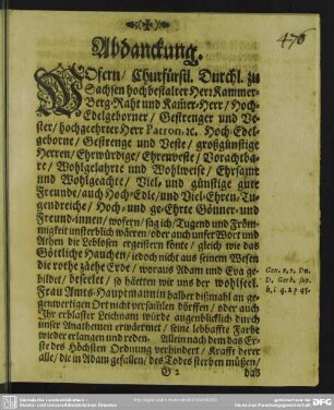 Abdankung : Abdanckung