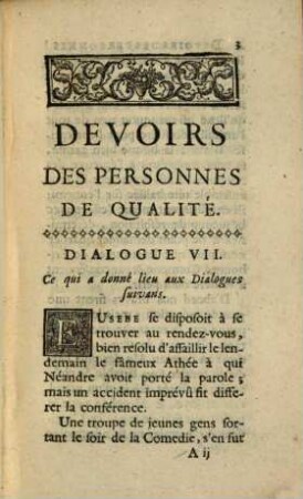 Devoirs Des Personnes De Qualité, 2