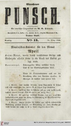 Nro. 13 (31. März 1850)