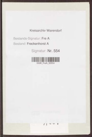 Verpflegung des Kindes Kemper bei Wwe. Pielstricker