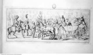 Moerner, Hjalmar: Il Carnevale di Roma, Rom 1820, I Moccoletti; Bl 14