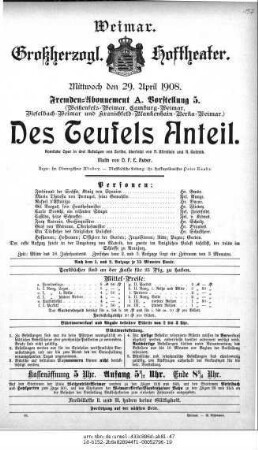 Des Teufels Anteil