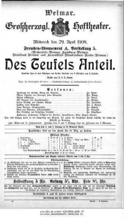 Des Teufels Anteil