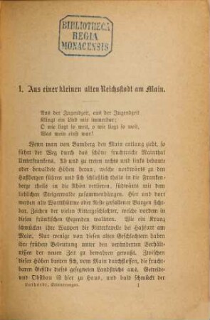 Erinnerungen aus vergangenen Tagen