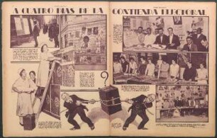 A cuatro días de la contienda electoral [Fotografías y caricatura]