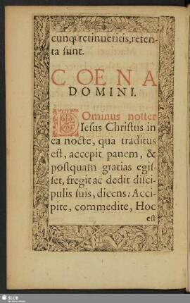 Coena Domini