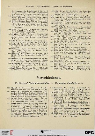 Verschiedenes (Nr. 1432-1626)