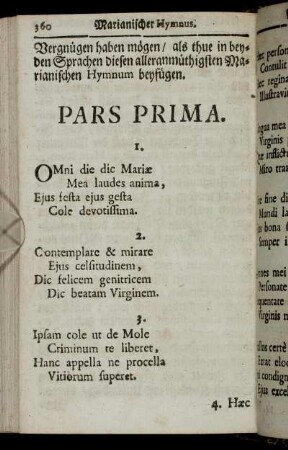 [Marianischer Hymnus.]