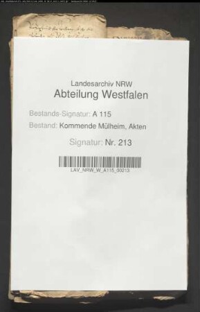 Verzeichnisse des Zehnten zu Altenmellrich.