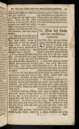 47-50, IX. Von der Sünde und dem menschlichen Verderben
