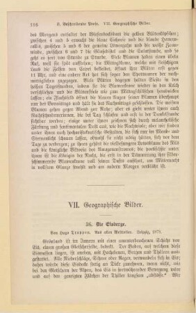 VII. Geographische Bilder