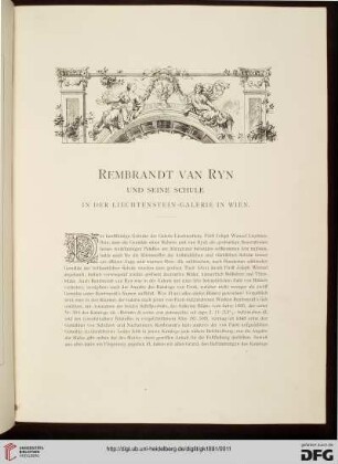 Rembrandt van Ryn und seine Schule in der Liechtenstein-Galerie in Wien