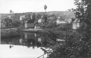 Dorfhain. Ortsteilansicht an der Wilden Weißeritz