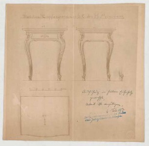 Thiersch, Friedrich von; München; Justizpalast - Tisch (Ansichten)