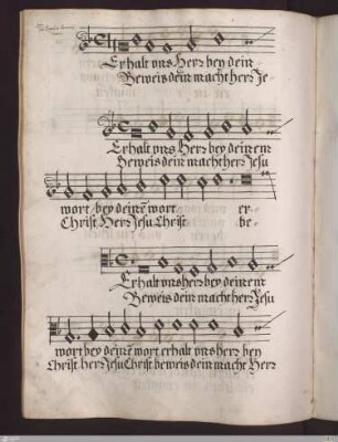 Johannes Baptista Serranus Francus : Erhalt uns herr bey deinem wort