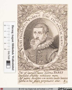 Bildnis (Johann) Philipp Pareus (eig. Wängler)