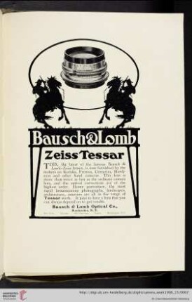 Bausch & Lomb Optical Co. [Zeiss Tessar Lens]