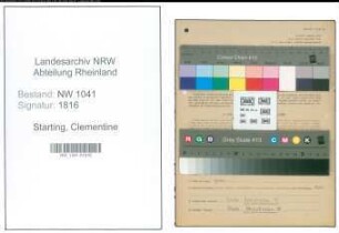 Entnazifizierung Clementine Starting , geb. 18.09.1914 (Apothekenhelferin)