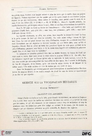 14: Mémoire sur la vocalisation hébrai͏̈que, [1]