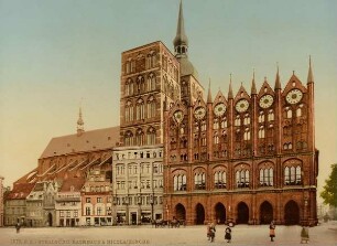 1678. P.Z. - Stralsund. Rathaus und Nicolaikirche