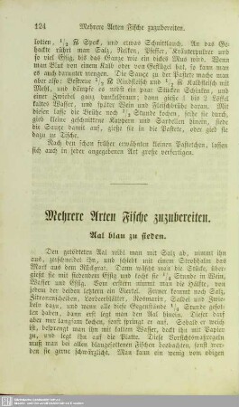 Mehrere Arten Fische zuzubereiten