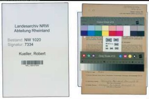 Entnazifizierung Robert Kueller , geb. 14.03.1906 (Kaufmann)