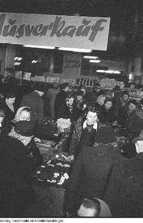 Handelsorganisation (HO) - Konsumgenossenschaft, Kaufhaus, Februar 1954